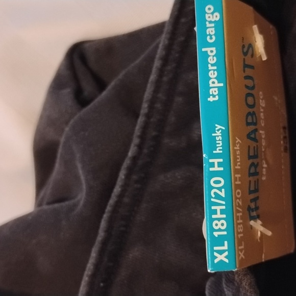 Thereabouts Boys Black Tapered Cargo Comfort Waist Pants, Size: XL/18 H/20H, NWT - Picture 6 of 8